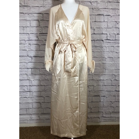 Victoria's Secret Other - Vintage Victoria's Secret Chiffon and Satin Floor Length Robe